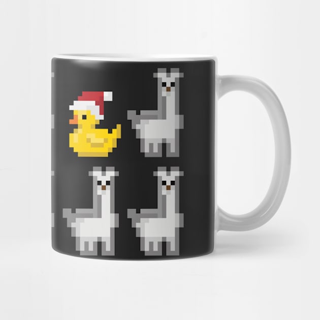 Christmas Duck among Llamas by TheNewNewHope